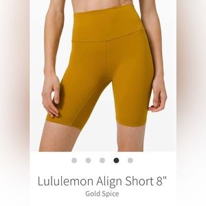 Lululemon Align Shorts 8” - Gold Spice - 8
